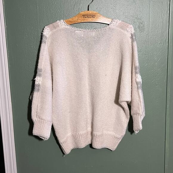 Vintage Margules plus Cream Cable Knit Oversized Sweater Size 2X - Picture 5 of 5